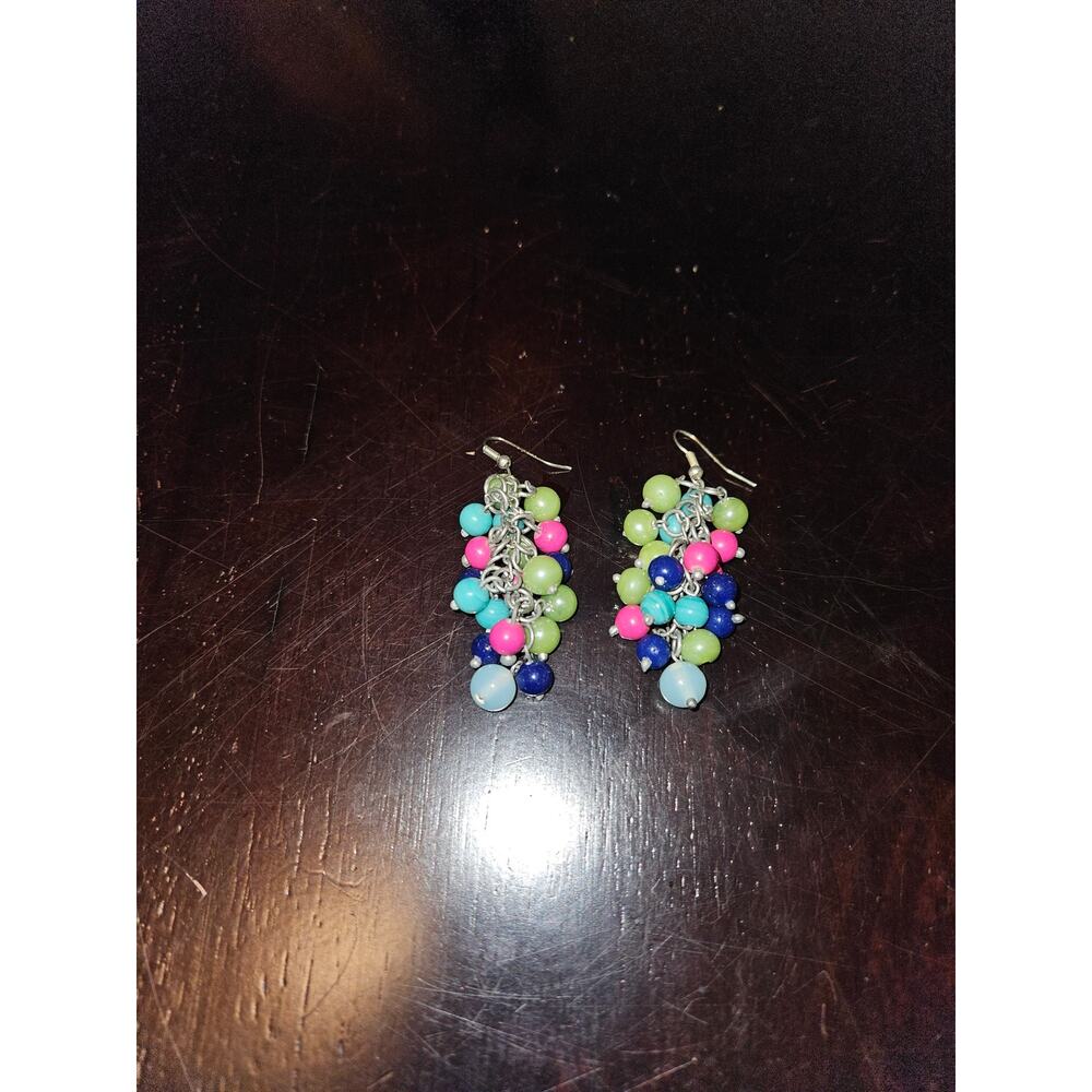 Multicolor hanging earrings